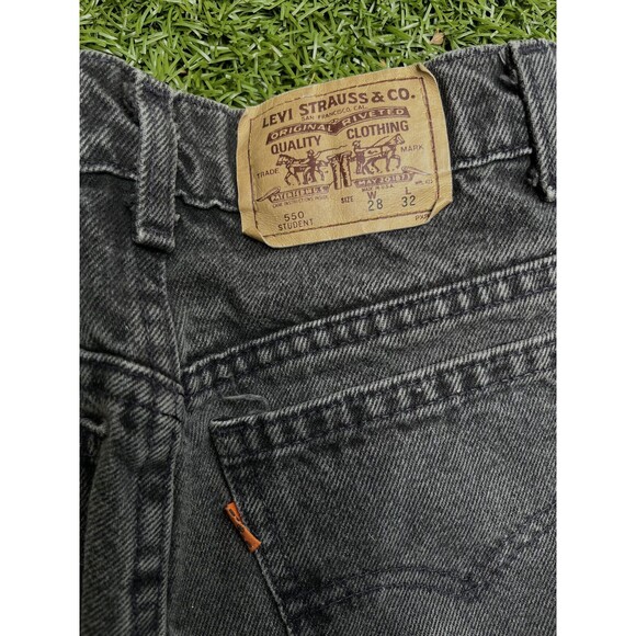 Vintage Levis 550 Orange Tab 28x32 Black Jeans Made in USA - Picture 3 of 13